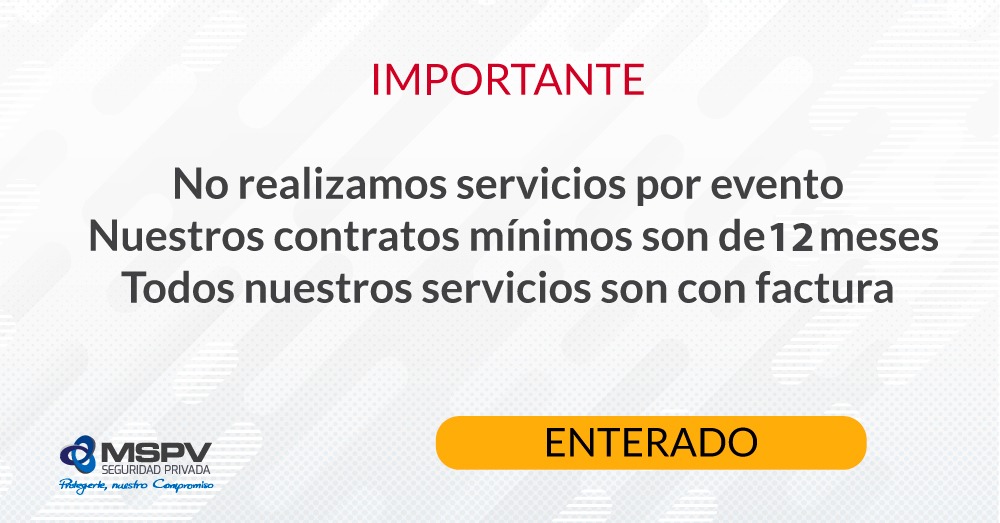 Aviso Importante MSPV